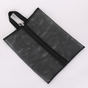 Large Travel Storage Mesh Shoe Bag Packaging Pouch,custom printed eco designer Black dust bag for shoes