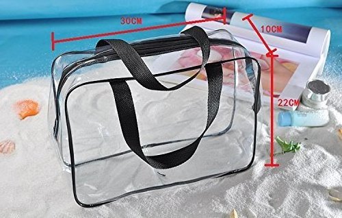 Clear vinyl pvc zipper bags with handles,round transparent toiletries bag bucket,travel toiletry transparent storage bag  eva