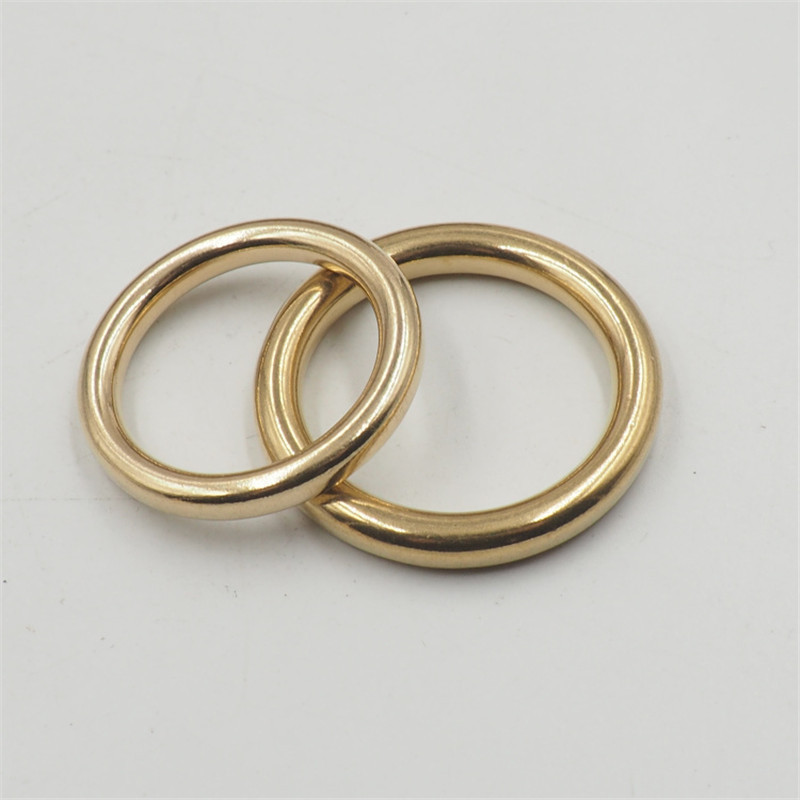 REWIN Wholesale 6mm to 76mm Super Big Size Brass Gold Copper Metal O Ring Seals for Luggage Bag Accessories