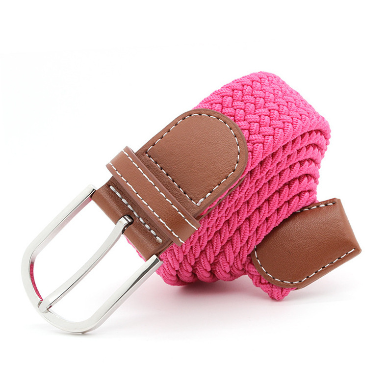 REWIN Unisex Pride Rainbow Casual Weave Fabric Web Belts Strap Multicolor Braided Canvas Woven Elastic Stretch Belts