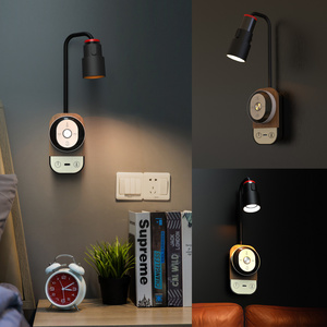 Creative Indoor Muti-function LED Lamp Wireless Charging With USB Wall Mounted Reading Magnetic Lamp Eye Protection Night Light