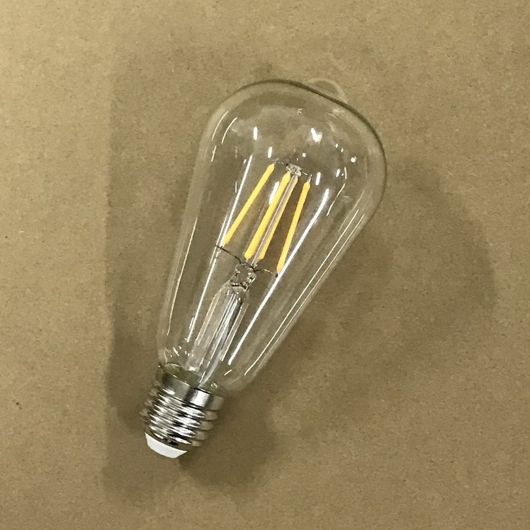 4w 6w 8w ST64 Vintage Led Filament Light Bulb