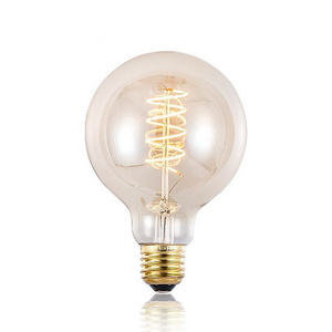 G95 Spiral LED Filament Bulb Retro Big Globe Pendant Lamp Decorative Led Light Bulb