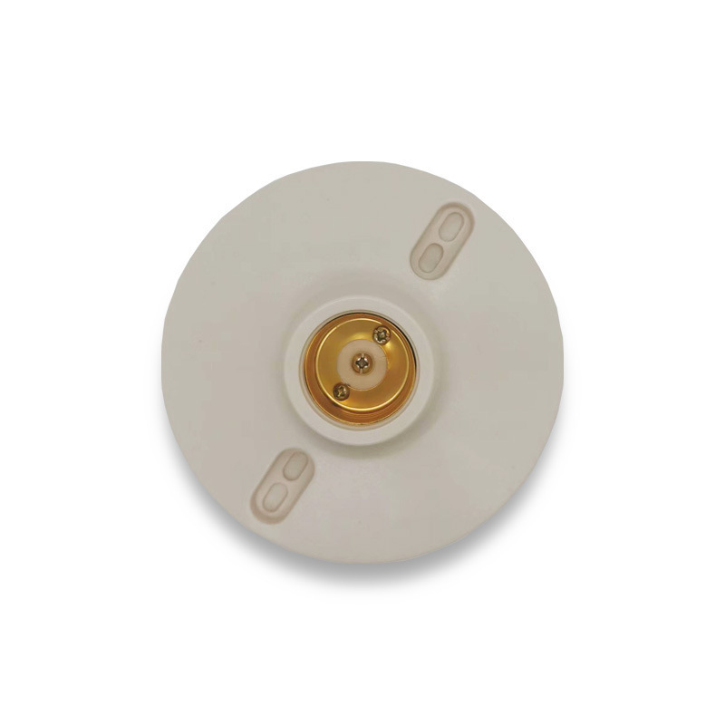 High Quality Industrial Universal Screw Bulb Socket Types White Round Shape Bakelite Ceiling Light E27 E14 Lamp Holder