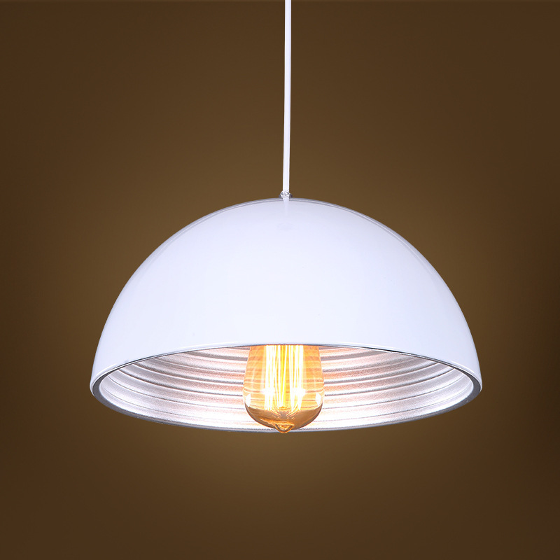 Modern Double Round Hanging Pendant Light In Bathroom