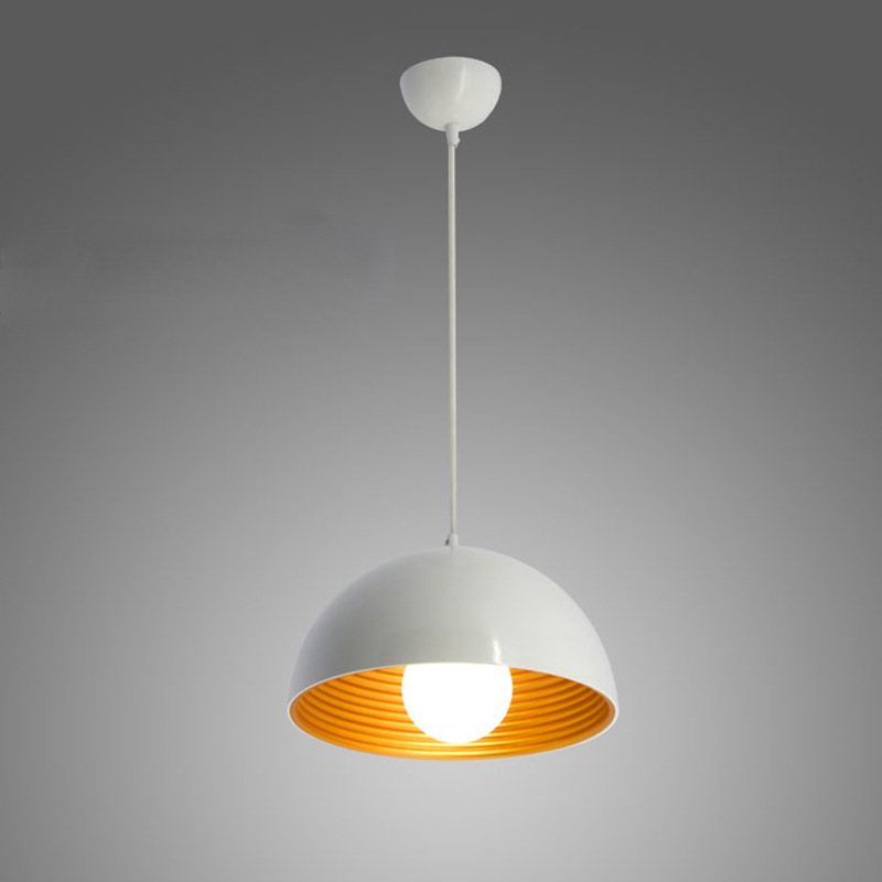 Modern Double Round Hanging Pendant Light In Bathroom