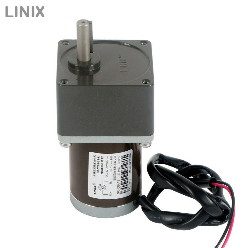 Linix High Efficient Factory Outlet Direct 3000rpm 24w Gearbox Micro 24v Dc Gear Motor