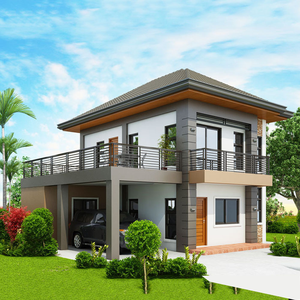 3 Bedrooms 2 Bathrooms 2 Floor Prefab House with Designs Plans