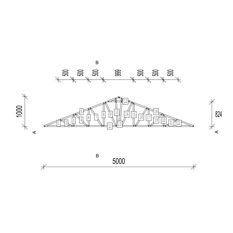 Reachfly Steel roof truss, steel joist for roof