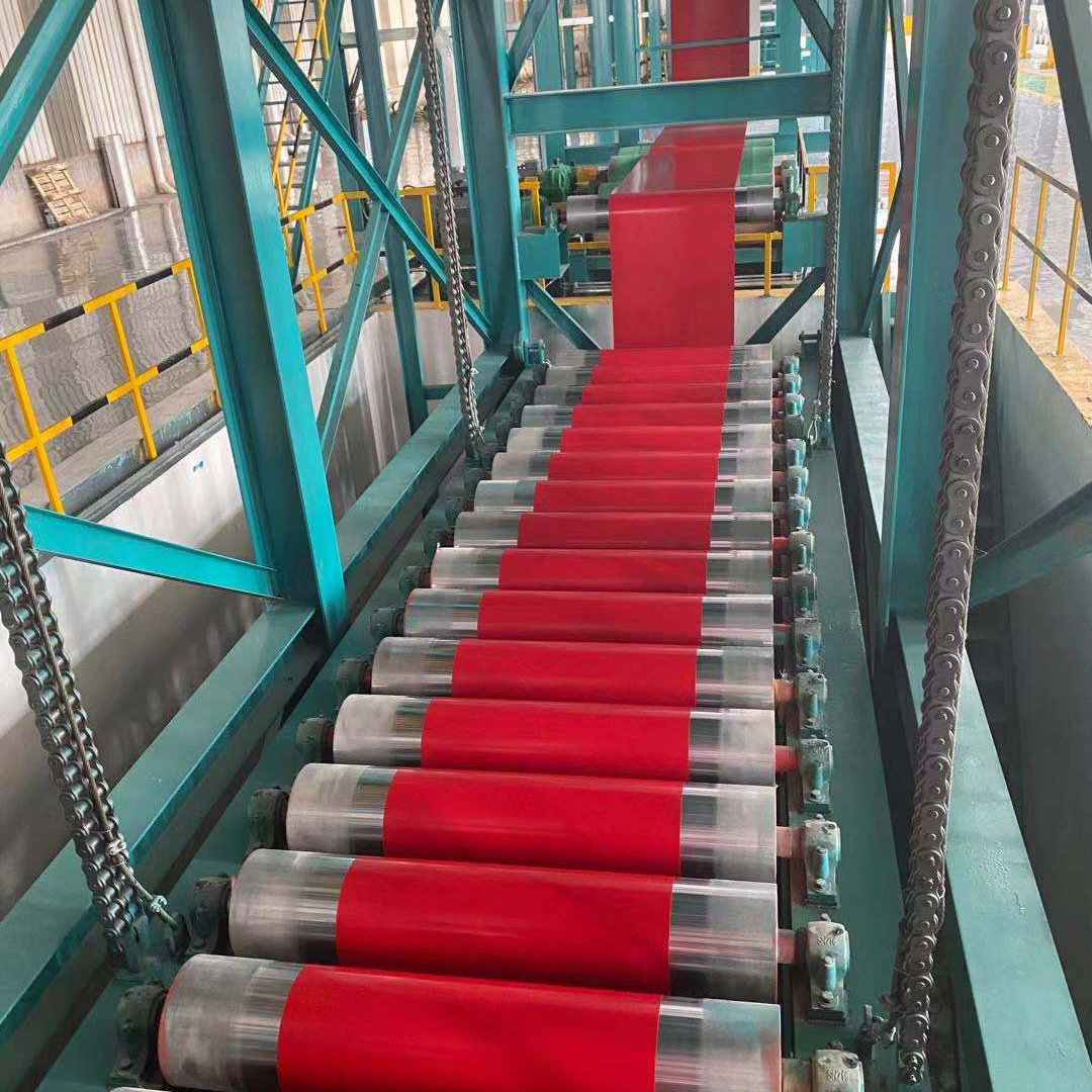 Prepainted machine coil color coating production line for steel and aluminum