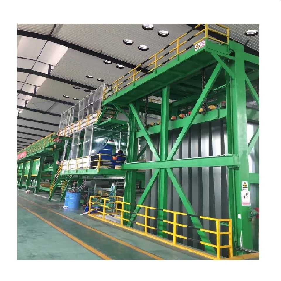 Color coating steel sheet production line with roller coating machine for roof