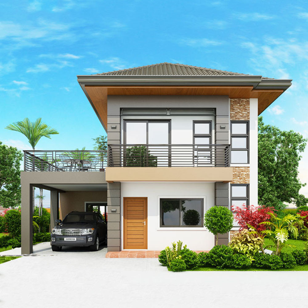 3 Bedrooms 2 Bathrooms 2 Floor Prefab House with Designs Plans