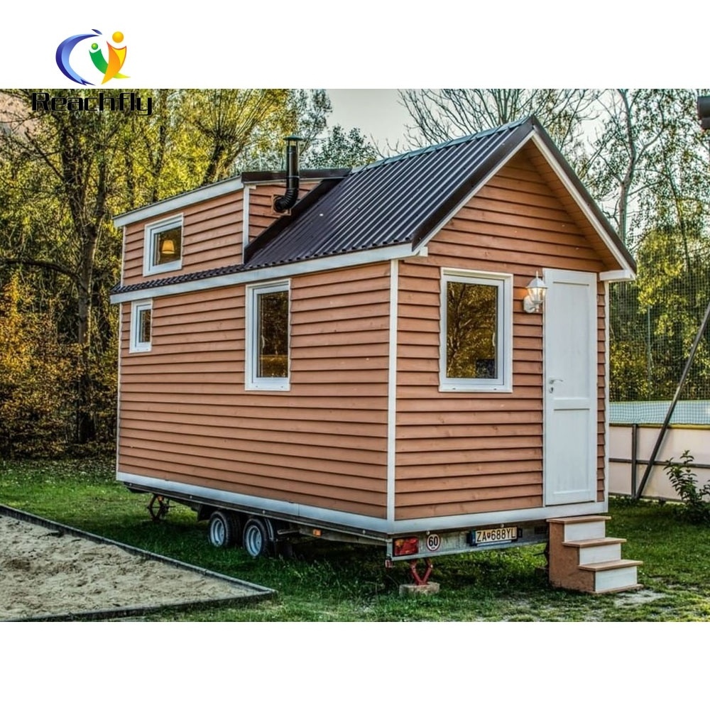 Mini movable wood houses modular small mobile homes tiny houses prefab trailer homes for sale