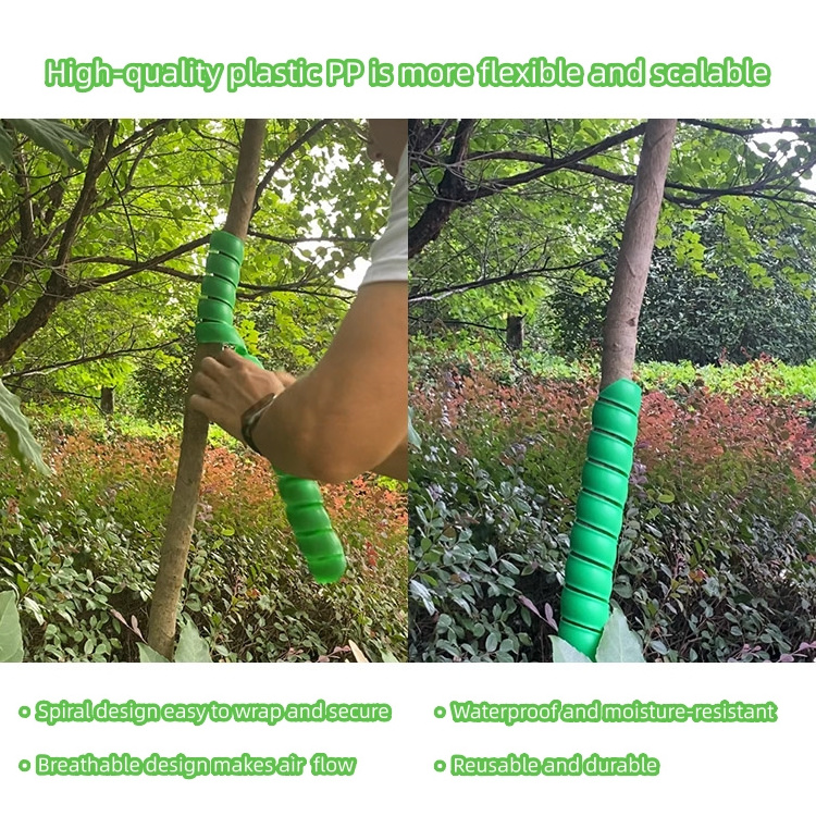 Plastic Spiral Tree Guard Bark Preservation Winding Plastic Tree Protection Cover Trunk Protective Sleeve