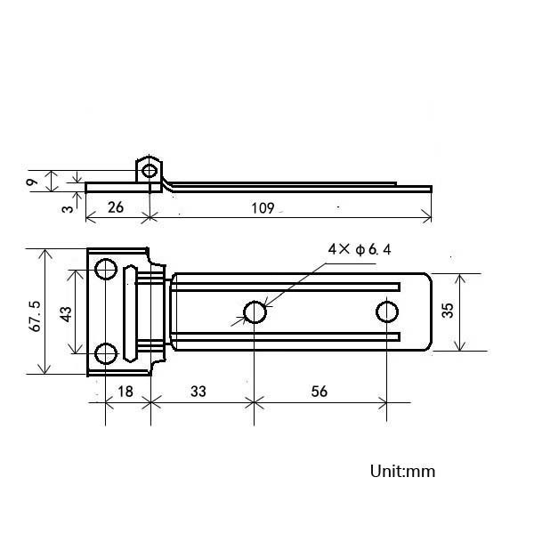 Stainless Steel Trailer Truck Body Gate Door Hinge Truck Van Door Hinge for Truck Door