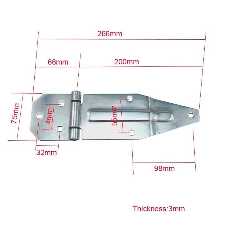 Flatbed Truck Trailer Side Board Gudgeon Hinge Gate Hinge Semi-Trailer Flatbed Hinge