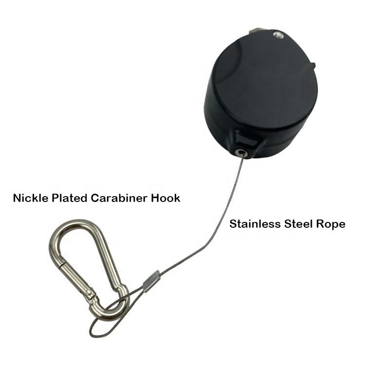 Home Garden Retractable Plant Hanging Hook Adjustable Plant Pulley Set Hook for Hanging Plants Garden Flower Baskets, Pots a