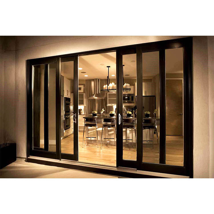 Interior Australia Aluminium Electric Balcony Kitchen Sliding Doors Cheap Automatic Sensor Glass Sliding Auto Slide Door System