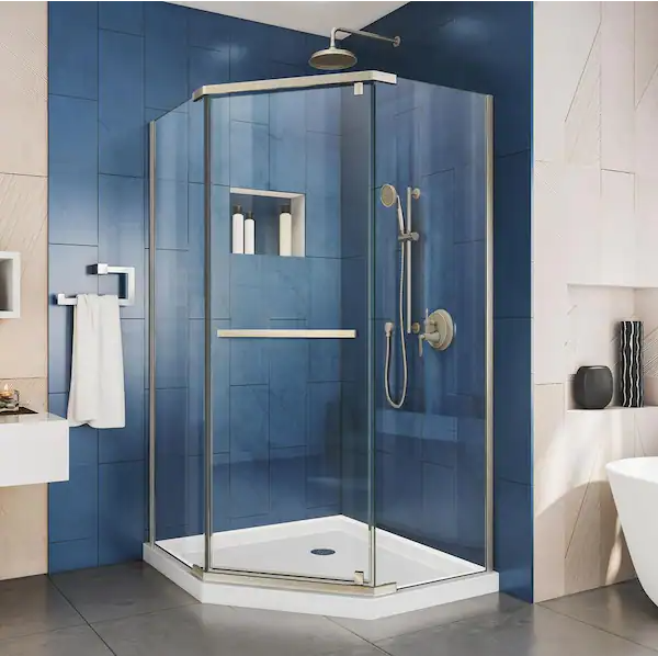 Eco-friendly Custom Glass Shower Door Corner Shower  Swinging Door  for house