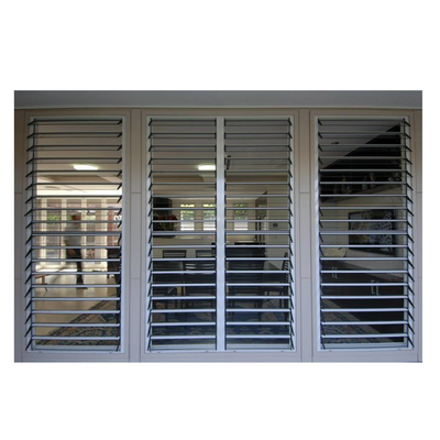 Electric rail Balcony Roller Louver Vertical Aluminum Fixed Rolling Shutter Louver Glass Window Louvered Windows Shutters Door