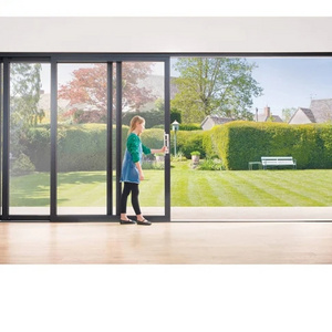 Energy efficient Thermal break aluminium double tempered heavy duty glass sliding sound wind proof lift up & slide door