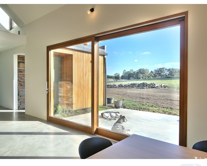 Energy efficient Thermal break aluminium double tempered heavy duty glass sliding sound wind proof lift up & slide door