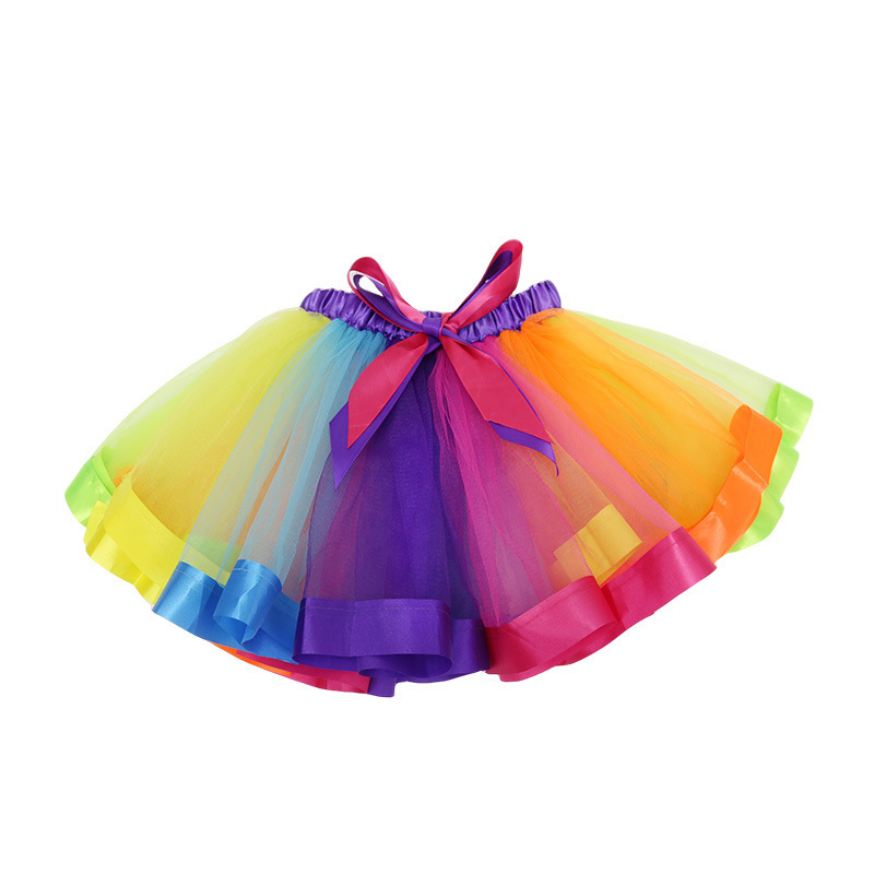 Girls Lollipop Tulle Tutu Skirt Headband Wings Fairy Stick Halloween Princess Puffy Tutu Skirt Rainbow Dress Set Party Costume