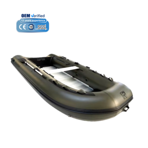 Reachsea 2.3m -7m foldable aluminum floor PVC inflatable boat for sale