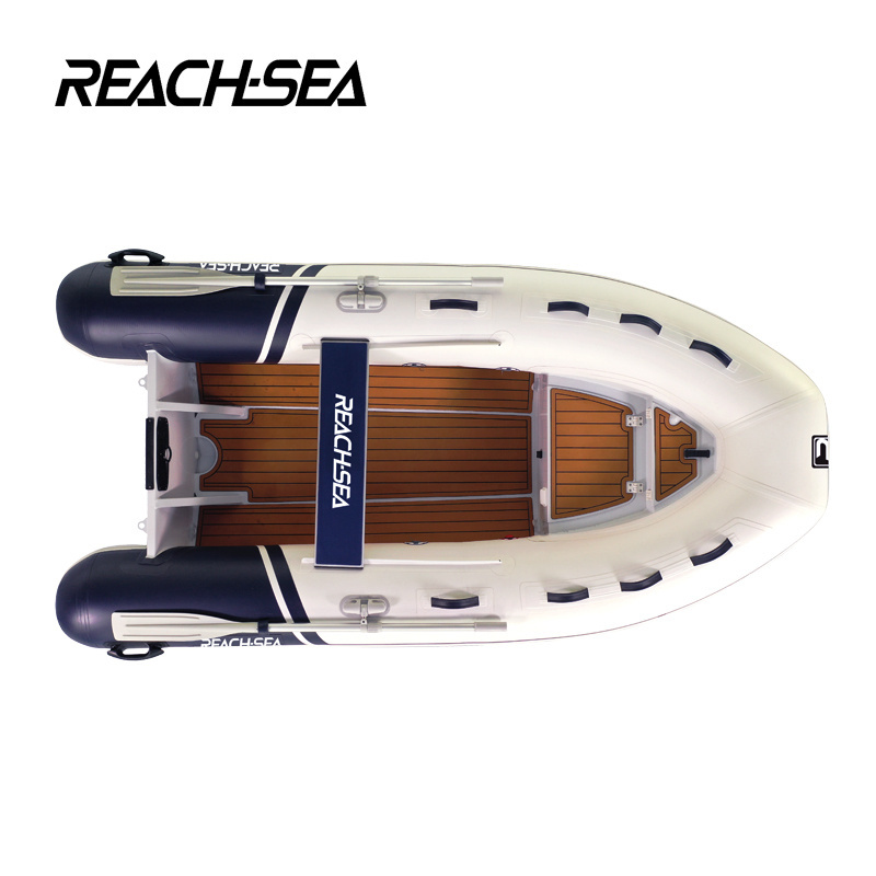 Reachsea aluminum deep v bottom hull Jet ski style PVC  hypalon rib Inflatable tender boat for sale