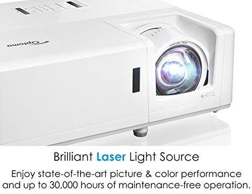 R Optoma GT1090HDR Short Throw Laser Home Theater Projector 4K HDR 4,200 Lumens Day and Night Short Throw