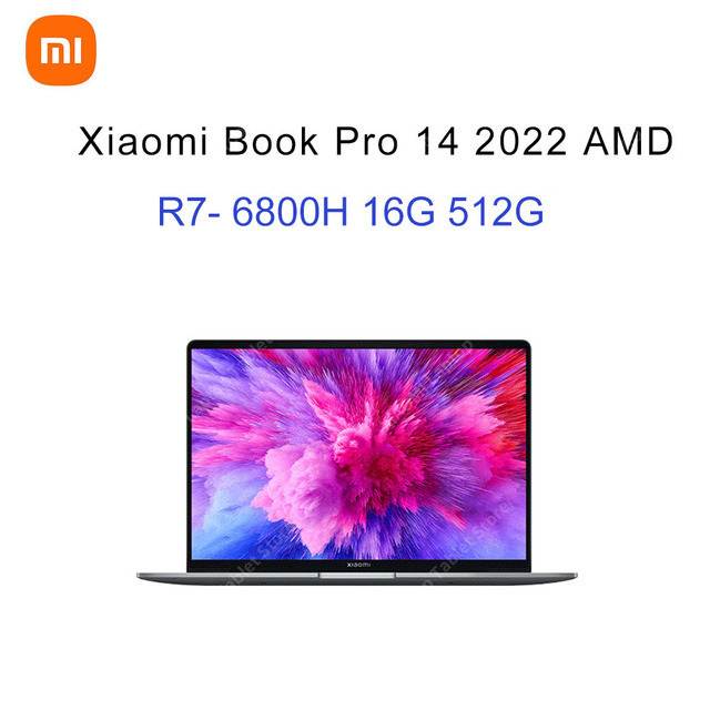 Xiaomi Book Pro 14 2022 Laptop 2.8K 90Hz OLED AMD Ryzen R5 6600H/R7 6800H 16G 512G Mi Notebook