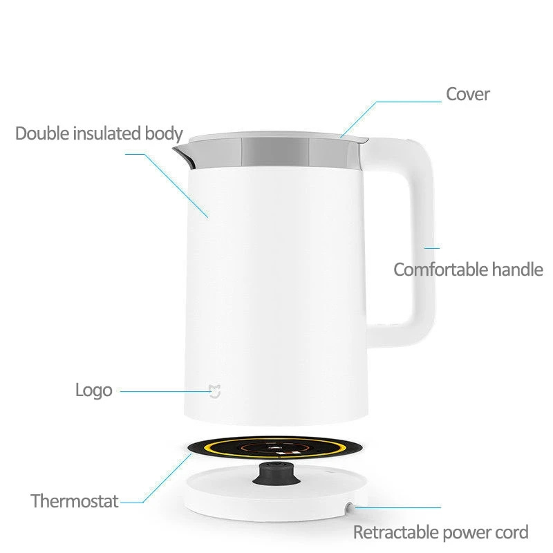 R XIAOMI MIJIA Smart Kettles Pro Kitchen Appliances Electric Water Kettle Teapot APP Smart Temperature Constant Samovar