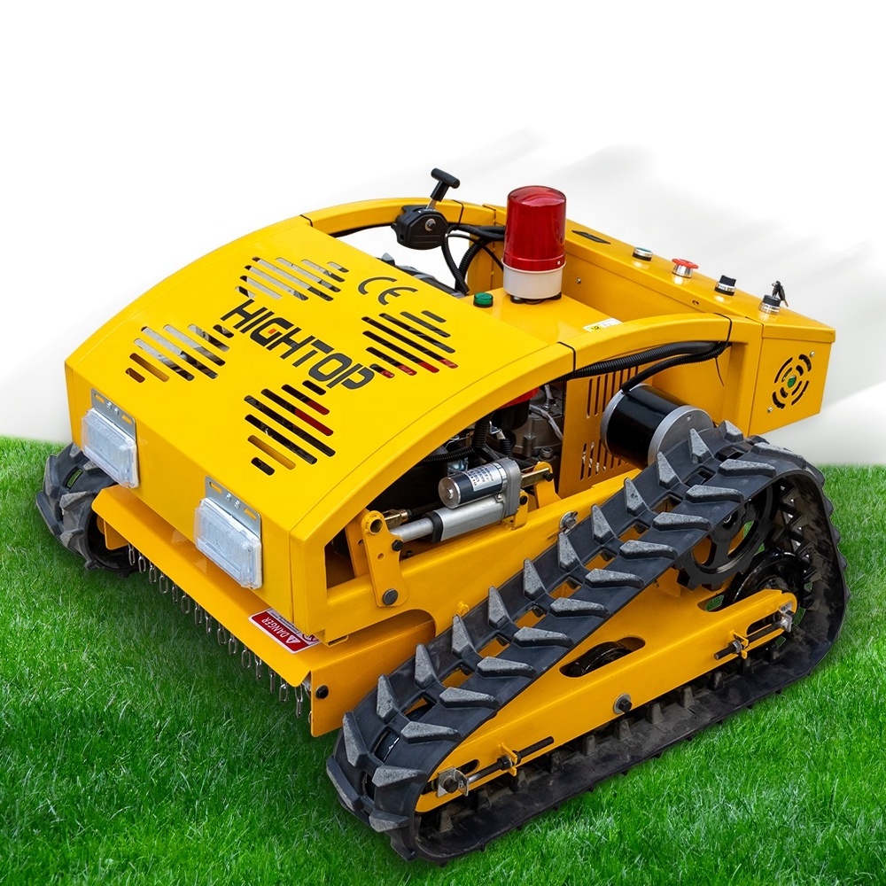 New Design HT550 HT800 Electric Gasoline Crawler Mini Remote Control Lawn Mower HT750 Grass Cutter