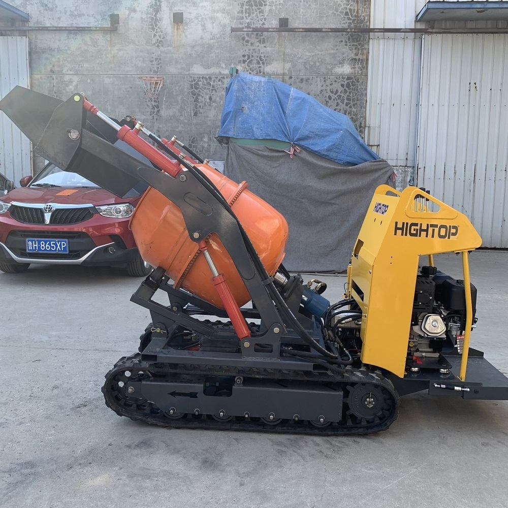 Self Loading Tracked Mini Dumper Mini 500kg Dumper With Mixer