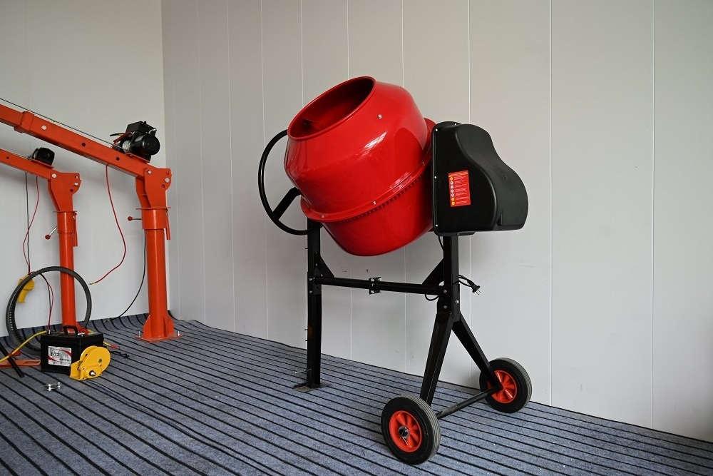 wheelbarrow hand mortar concrete mixer