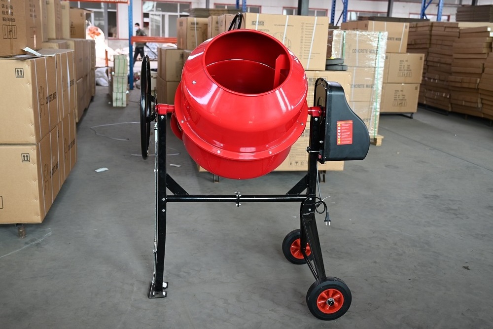 wheelbarrow hand mortar concrete mixer