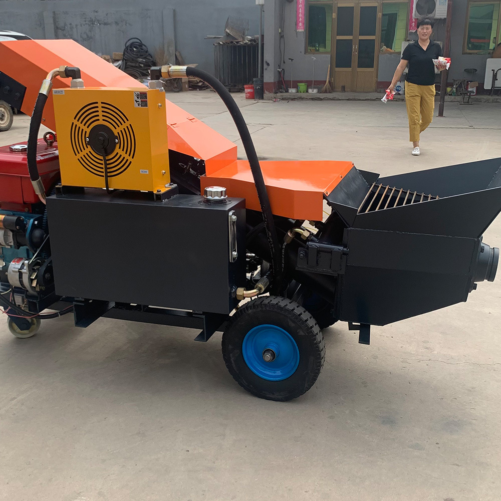 High-quality mobile diesel concrete pump secondary building structure electric concrete pump