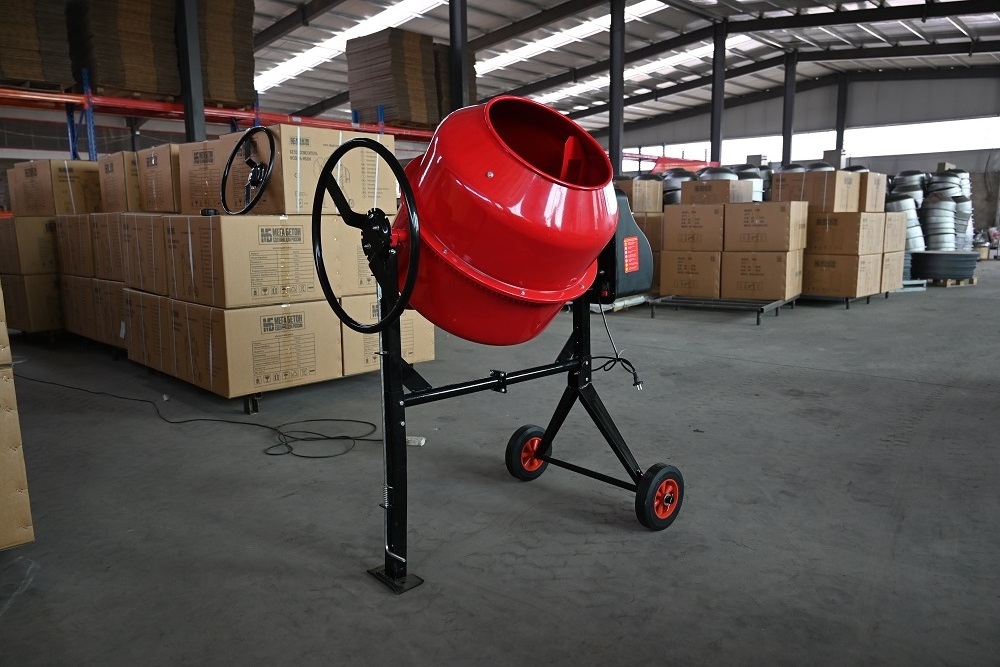 wheelbarrow hand mortar concrete mixer