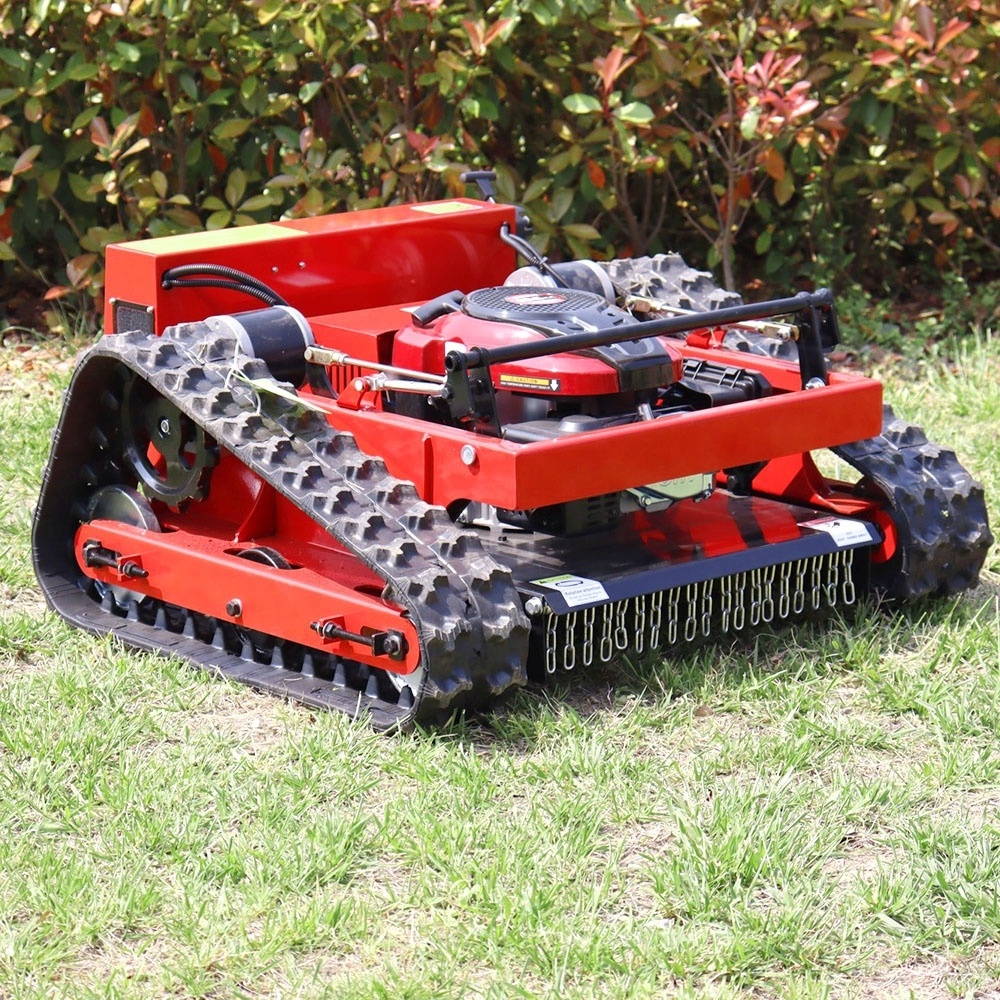 Fast cutting Machine HT550 Remote Control Crawler Lawn Mower Wheel Grass Cutter With CE ISO EPA Certificate