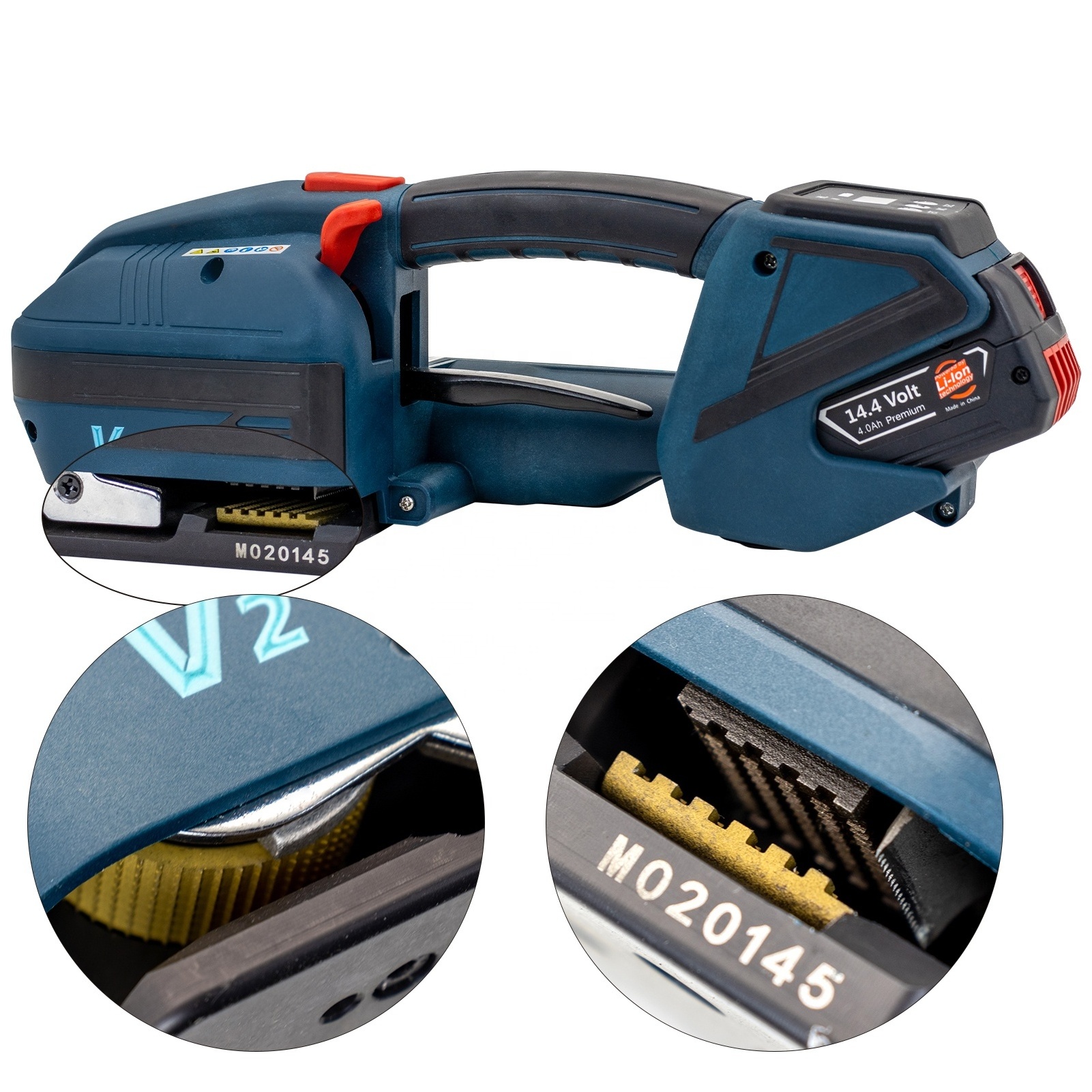 Handheld Battery Powered Strapping Machine Tools V2 PP PET Plastic Steel Belt Special Baler