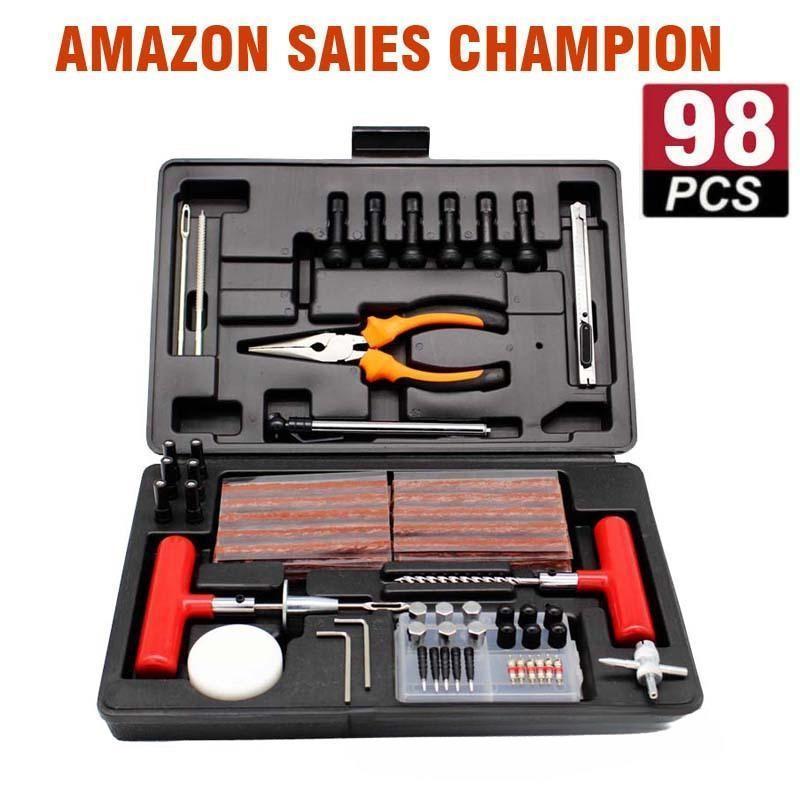 98pcs box tire repair tool kit /Heavy truck car tire repair tool kit