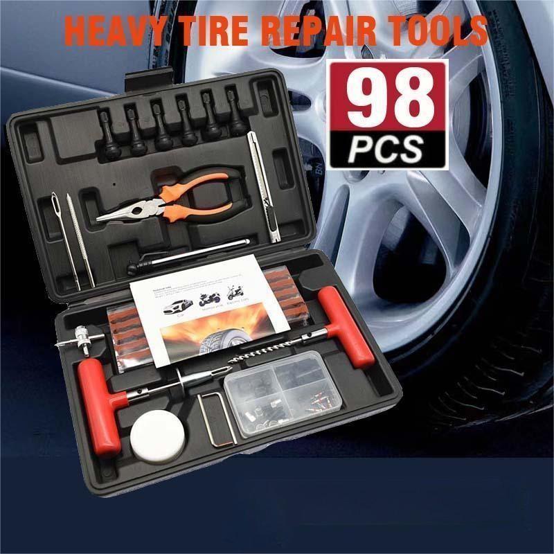 98pcs box tire repair tool kit /Heavy truck car tire repair tool kit