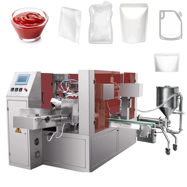 MINGRUI Factory Automatic Zip Lock Divided Liquid Packing Machine Yogurt Liquid Big Packing Machine