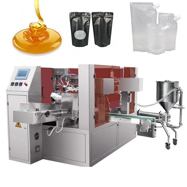 MINGRUI Factory Automatic Zip Lock Divided Liquid Packing Machine Yogurt Liquid Big Packing Machine