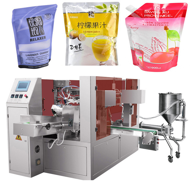 MINGRUI Factory Automatic Zip Lock Divided Liquid Packing Machine Yogurt Liquid Big Packing Machine