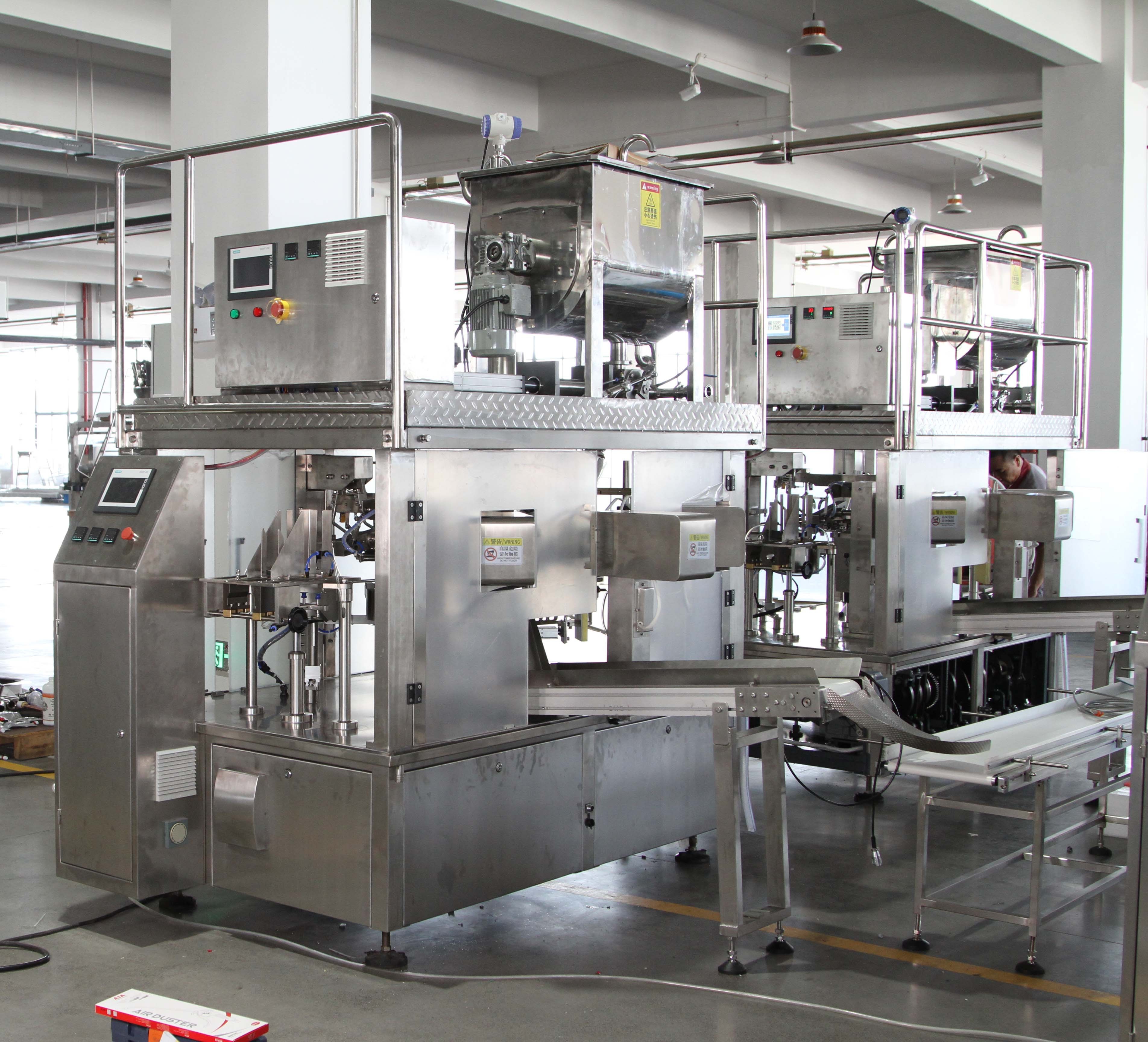 Premade bag automatic fill seal packaging machine for tomato paste