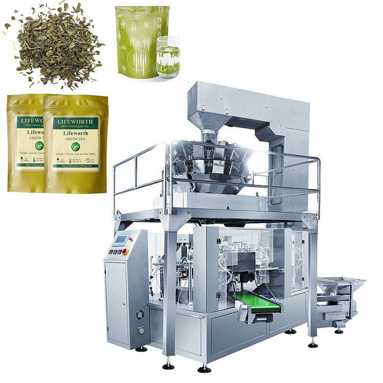 Automatic premade pouch bag packing machine for green fuso herbal bubble kenya sri lanka loose leaf tea leaves