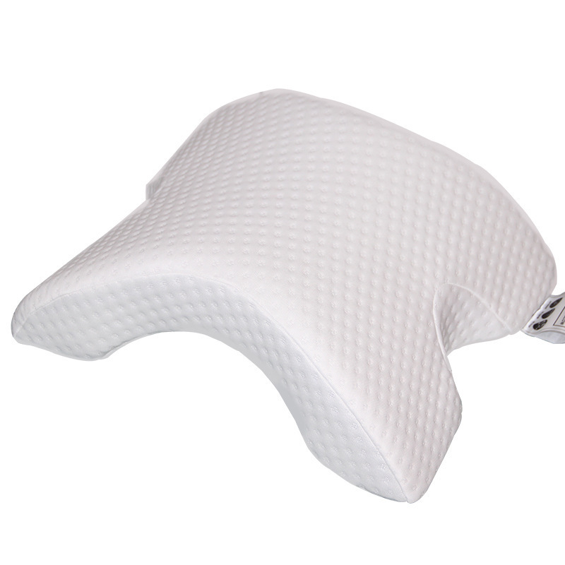 Polyester Arched U Shape Pillow with Hollow Design Arm Rest Hand Pillow Memory Pillow for Couple Side Sleepers