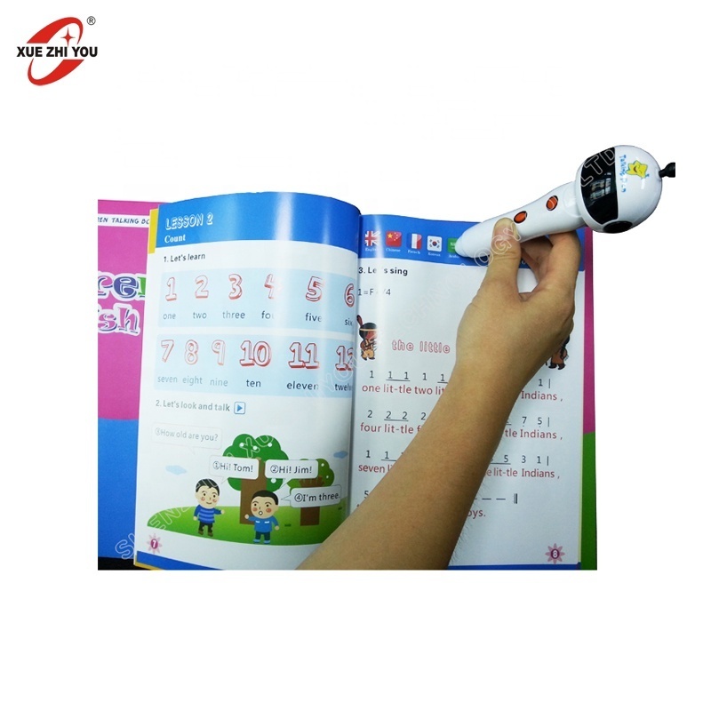 Arabic English French Audio Pen Language Learning Machine Talking Pen Audio Books for Kids Smart Educational Toys