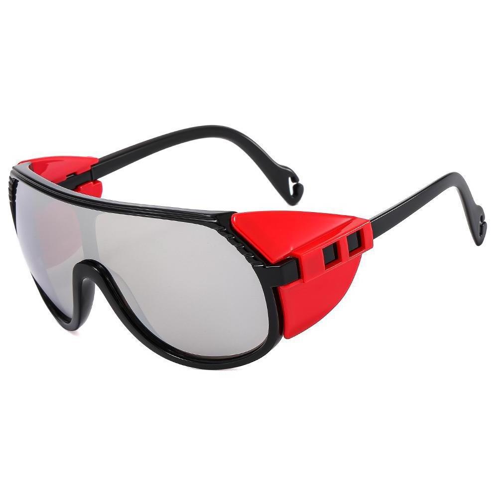 Sunway Eyewear Latest Custom Logo Sports Sun Glasses Outdoor Big Visor Oversized Sport Cycling Sunglasses